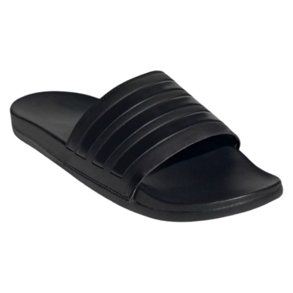 ADIDAS • Men’s Black Comfort Slides Sandals Shoes - Picture 1 of 7